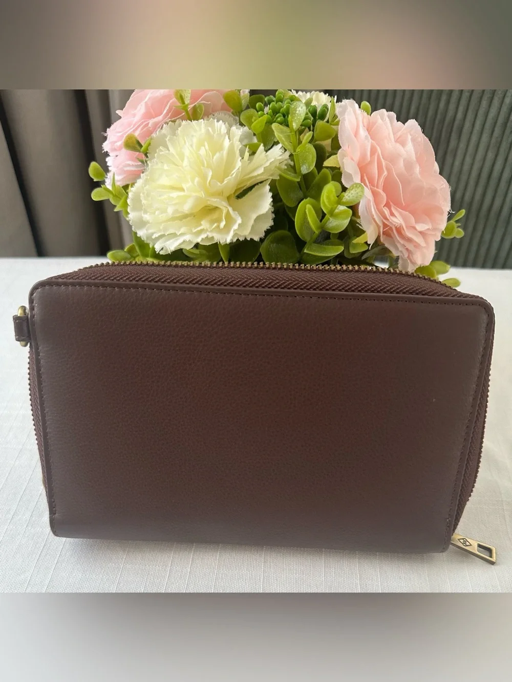 Bull Guard- Leather Crossbody Phone Wallet Purse - Brown